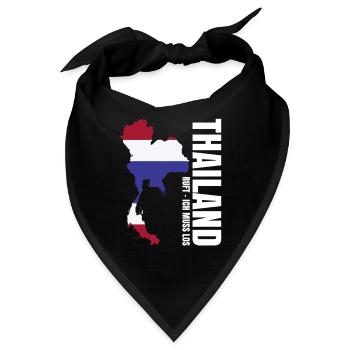Thailand Auswandern - Bandana - Schwarz - Vorne