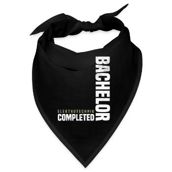 Bachelor Elektrotechnik - Bandana - Schwarz - Vorne