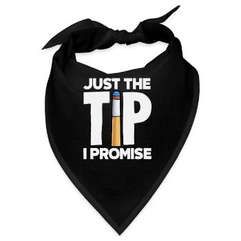 Just The Tip Lustiger Billardspieler Pool Queue - Bandana - Schwarz - Vorne