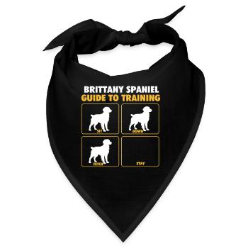 Brittany Spaniel Guide To Training – Hundepapa - Bandana - Schwarz - Vorne