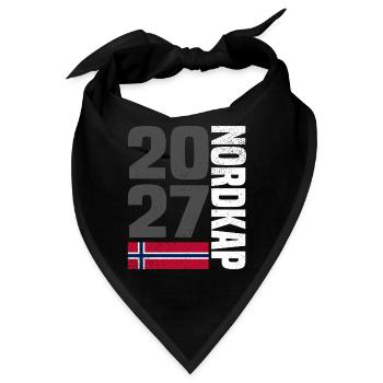 Norwegen Nordkap 2027 - Bandana - Schwarz - Vorne