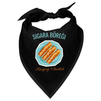 Sigara Böreği – Knusprig & köstlich - Bandana - Schwarz - Vorne