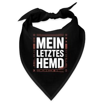 Mein Letztes Hemd Steuern Steuerzahler Inflation - Bandana - Schwarz - Vorne