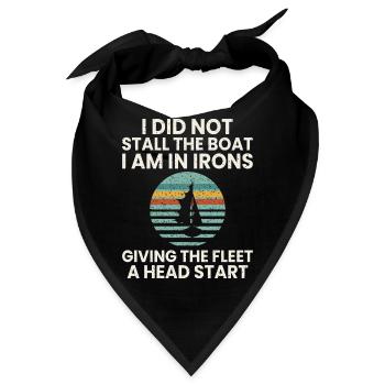 Segeln Humor Geschenk Segler Lustig Idee - Bandana - Schwarz - Vorne