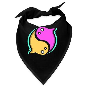 Qigong Qi Gong Tai Chi Chigong - Bandana - Schwarz - Vorne