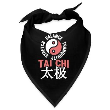 Qigong Qi Gong Tai Chi Chigong - Bandana - Schwarz - Vorne