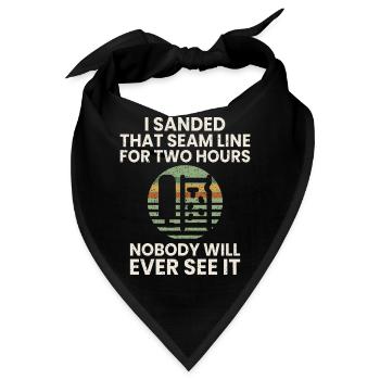 Modellbau Humor Geschenk Modellbauer Lustig Idee - Bandana - Schwarz - Vorne