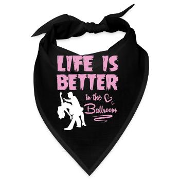Walzer Paartanz - Bandana - Schwarz - Vorne