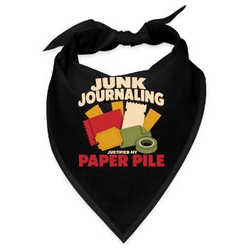 Junk Journal Junk Journaling Ephemera Liebhaber - Bandana - Schwarz - Vorne