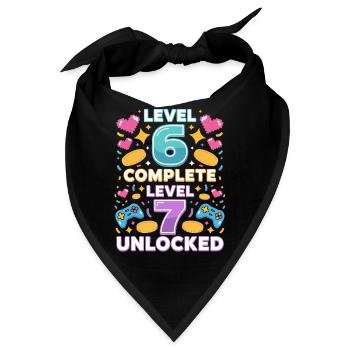 Level 6 Komplett Level 7 Freigeschaltet - Bandana - Schwarz - Vorne