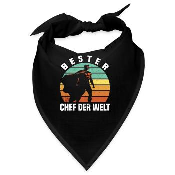 Bester Chef der Welt - Bandana - Schwarz - Vorne