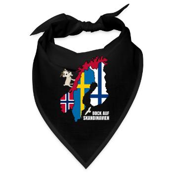 Bock auf Skandinavien - Bandana - Schwarz - Vorne