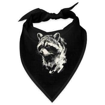 Frecher Waschbär - Bandana - Schwarz - Vorne