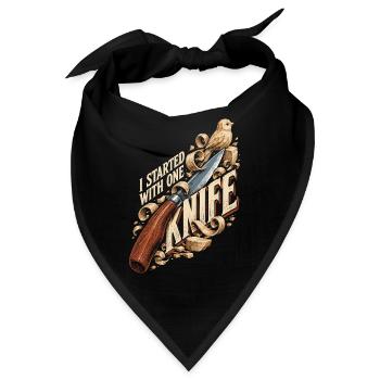 Holzschnitzerei Schnitzen Holzschnitzen - Bandana - Schwarz - Vorne