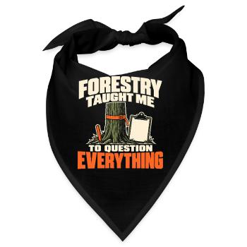 Forstwirtschaft Förster Forstmanagement - Bandana - Schwarz - Vorne