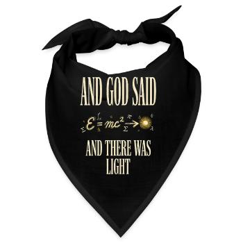 Und Gott sagte, und es gab helle christliche Physik - Bandana - Schwarz - Vorne