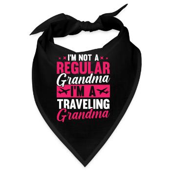 Im A Grandma I Do What I Want Nana Grandmother - Bandana - Schwarz - Vorne