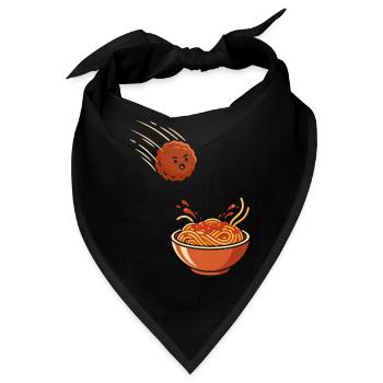 Fearless Meatball vs. Spaghetti - Bandana - Schwarz - Vorne