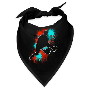 Basketball  - Bandana - Schwarz - Vorne