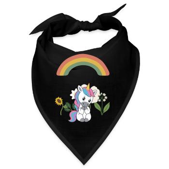 Trauriges Einhorn · Natur · Naturfreunde - Bandana - Schwarz - Vorne