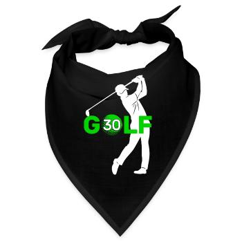 GOLFER 30 JAHRE GOLF 30. GEBURTSTAG - Bandana - Schwarz - Vorne