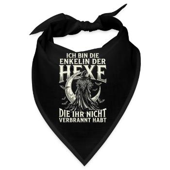 ich Bin die enkelin der Hexe die Ihr Nicht verb - Bandana - Schwarz - Vorne