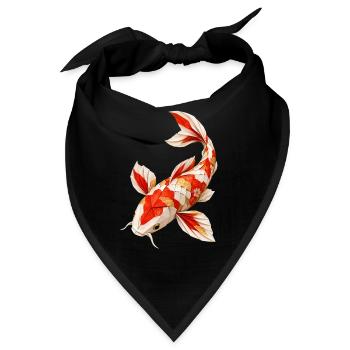 Koi-fische Japanische Koi-fische Koi-karpfen - Bandana - Schwarz - Vorne