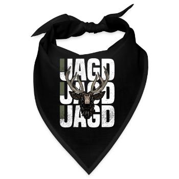 Jagd - Bandana - Schwarz - Vorne