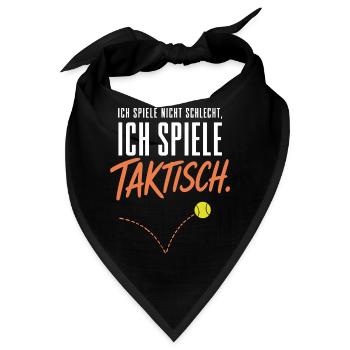 Ich spiele nicht schlecht ich spiele taktisch - Bandana - Schwarz - Vorne