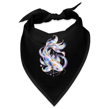 Koi-fische Japanische Koi-fische Koi-karpfen - Bandana - Schwarz - Vorne