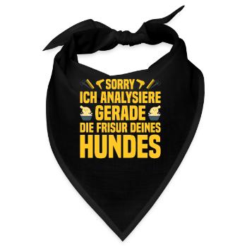 Ich analysiere gerade die Frisur deines Hundes - Bandana - Schwarz - Vorne