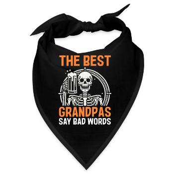 Grandfather Papaw Pop Gramps Granddad Grandpa - Bandana - Schwarz - Vorne