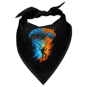 Paragliding Gleitschirmfliegen Herren Gleitschirm - Bandana - Schwarz - Vorne