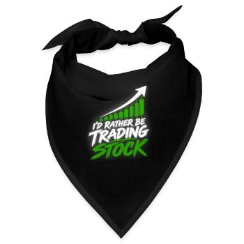 Investor Stock Market Day Trading Trader Broker - Bandana - Schwarz - Vorne