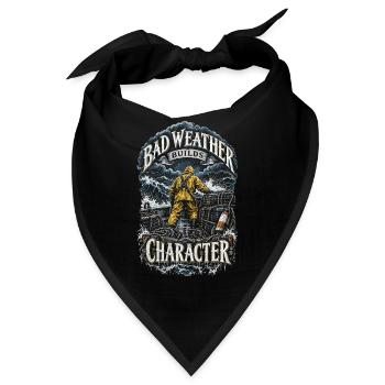 Hummerfänger Bad Weather Builds Character - Bandana - Schwarz - Vorne