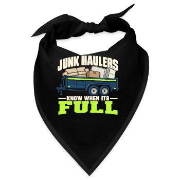 Müllbeseitigungs-transport-team Lade Transport - Bandana - Schwarz - Vorne