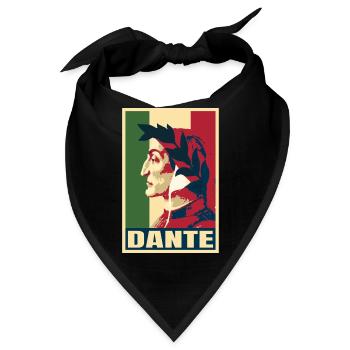 Dante Alighieri Italienischer Dichter Göttliche Komödie - Bandana - Schwarz - Vorne
