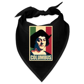 Christoph Kolumbus Entdecker Atlantikgeschichte - Bandana - Schwarz - Vorne