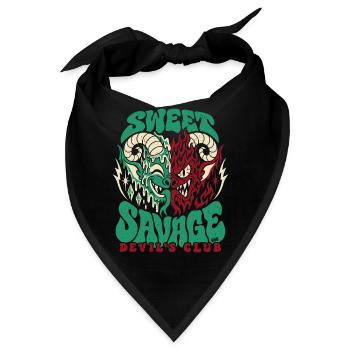 Sweet Savage Devil´s Club 666 - Halloween  - Bandana - Schwarz - Vorne