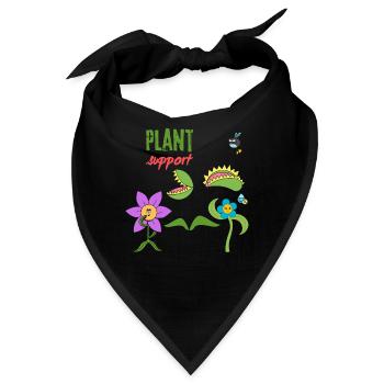 Pflanzenunterstützung - Bandana - Schwarz - Vorne