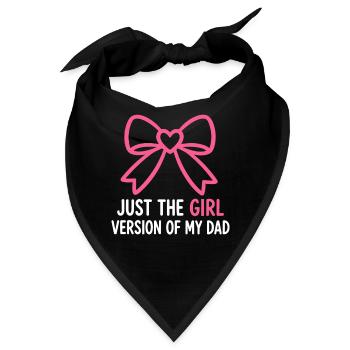 Nur die Mädchenversion meines Vaters - Bandana - Schwarz - Vorne