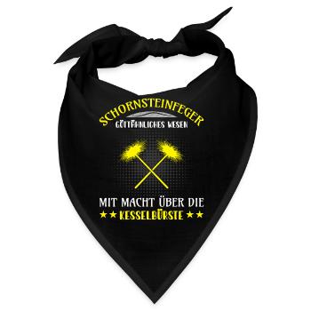 Schornsteinfeger Herren - Bandana - Schwarz - Vorne