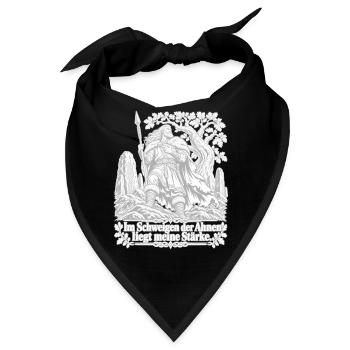 Krieger - Ahnenstärke im Nordwind - Bandana - Schwarz - Vorne