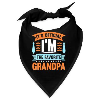 Grandfather Papaw Pop Gramps Granddad Grandpa - Bandana - Schwarz - Vorne
