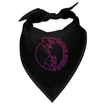 Boulder Frauen Klettern Bouldern - Bandana - Schwarz - Vorne