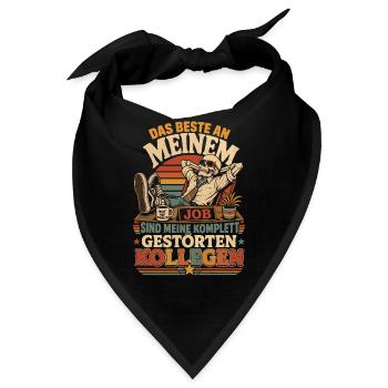 Das Beste am Job: Gestörte Kollegen - Bandana - Schwarz - Vorne