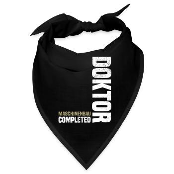 Maschinenbau Doktor Abschluss - Bandana - Schwarz - Vorne