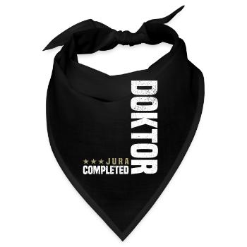 Jura Doktor Abschluss - Bandana - Schwarz - Vorne