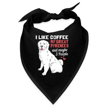 Pyrenäenhund - Bandana - Schwarz - Vorne