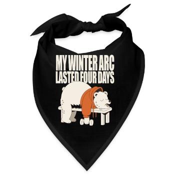 My Winter Arc Lasted Four Days – Gym Shirt - Bandana - Schwarz - Vorne